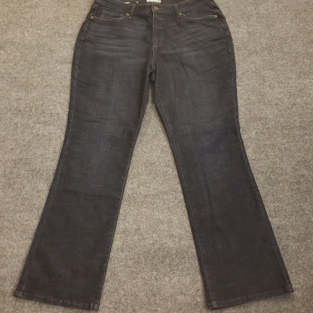 Sonoma Womens Jeans High Rise Curvy Bootcut Size 14 The Everyday Curvy Jean New